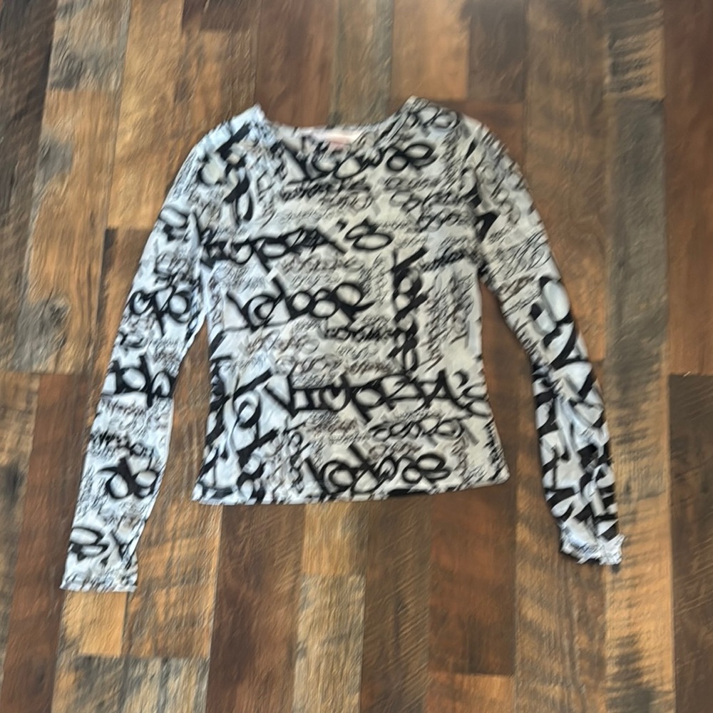 Victoria's Secret Monochrome Graphic Blouse